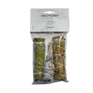 Jiri & Friends 3 Pack White Sage, Cedar and Mugwort